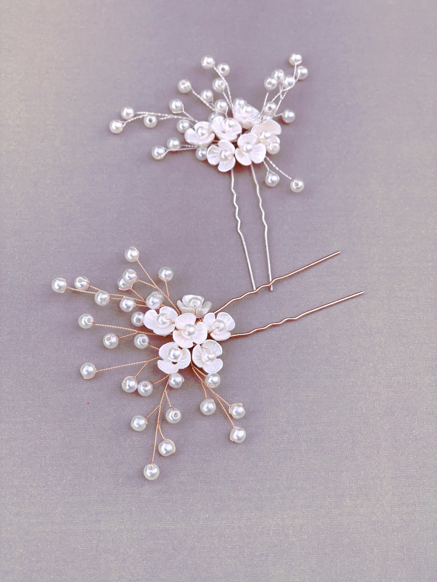 Shell Floral Hair Fork