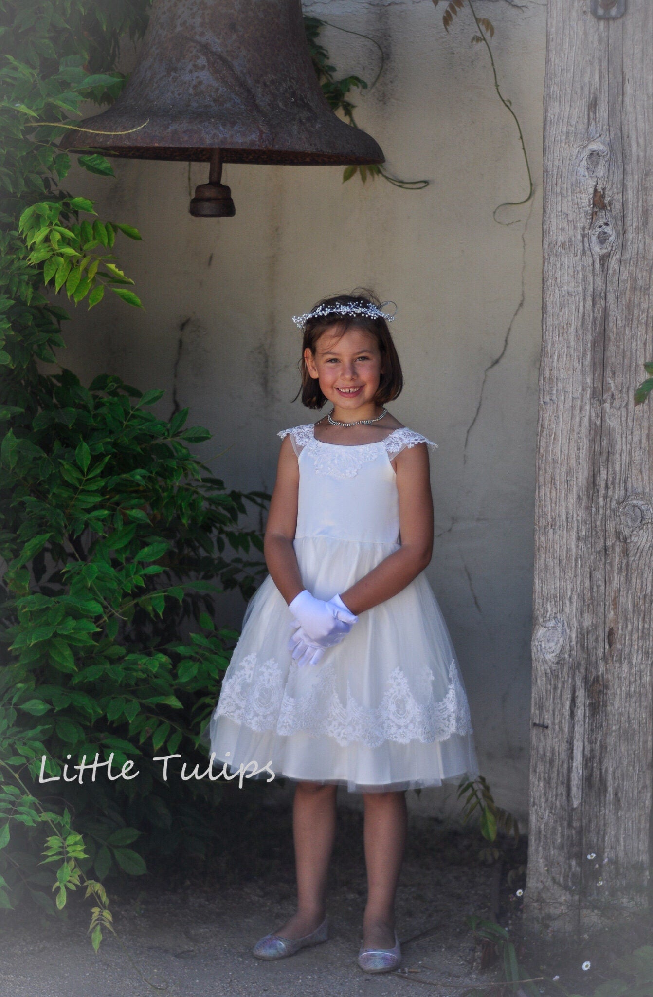 Embroidered First Communion Dress