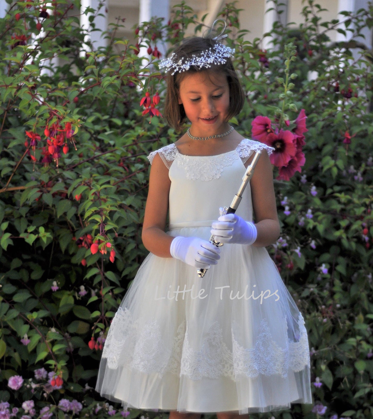 Embroidered First Communion Dress