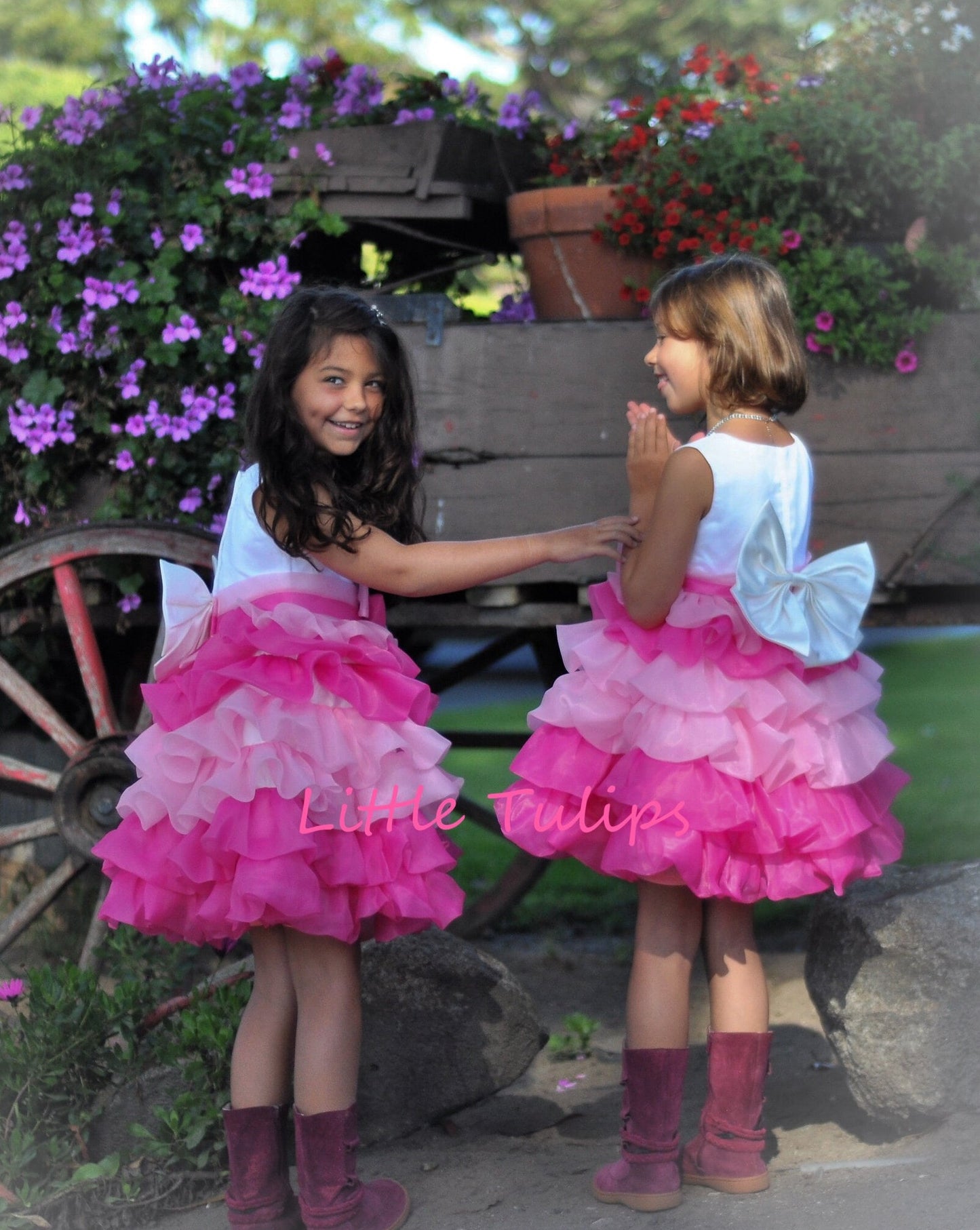 Pink Ruffle Tea Party Dress