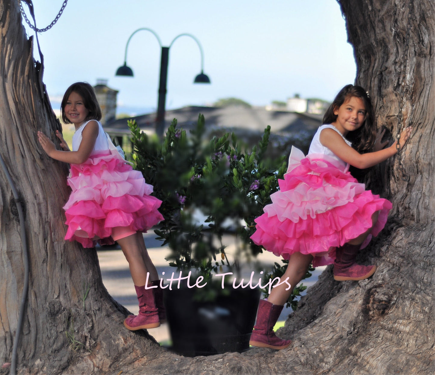 Pink Ruffle Tea Party Dress