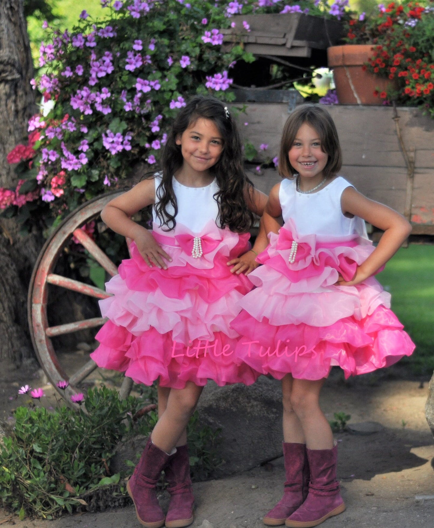 Pink Ruffle Tea Party Dress