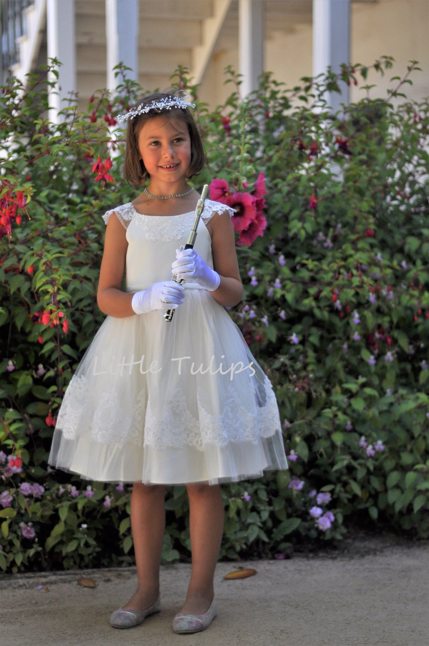 Embroidered First Communion Dress