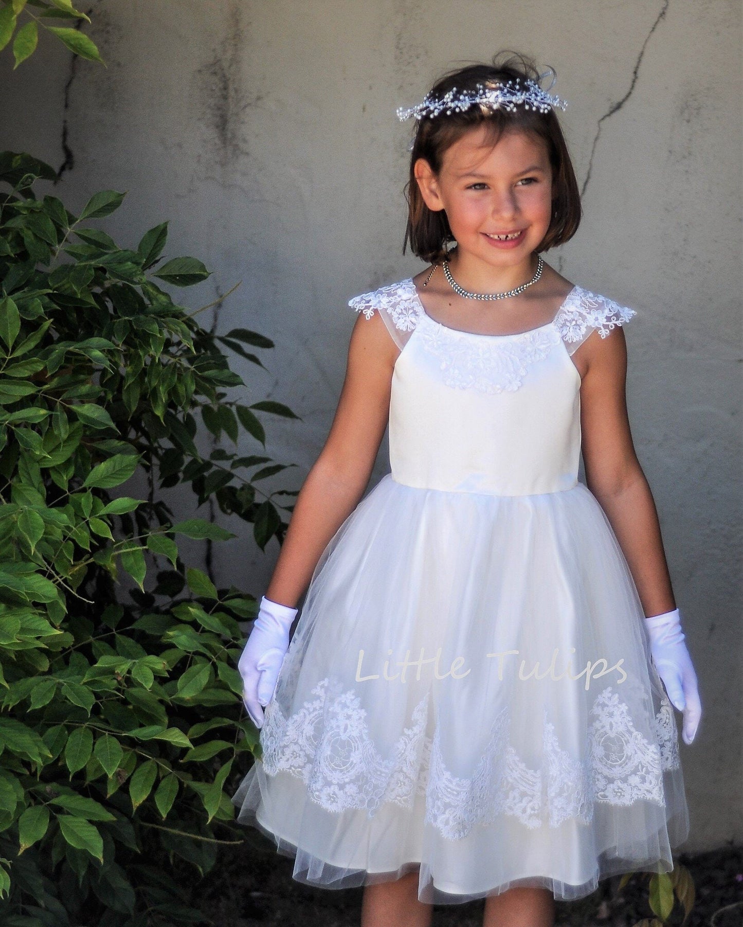 Embroidered First Communion Dress