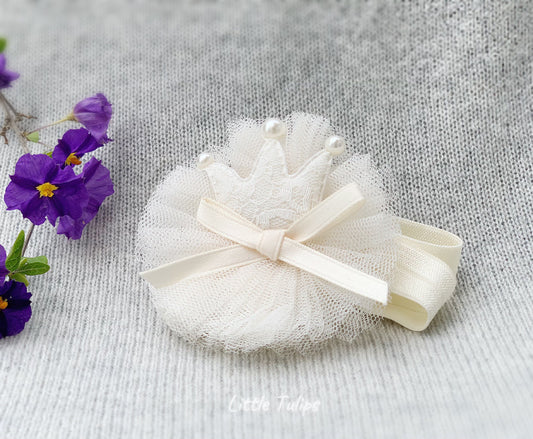 Ivory Baby Crown Headband