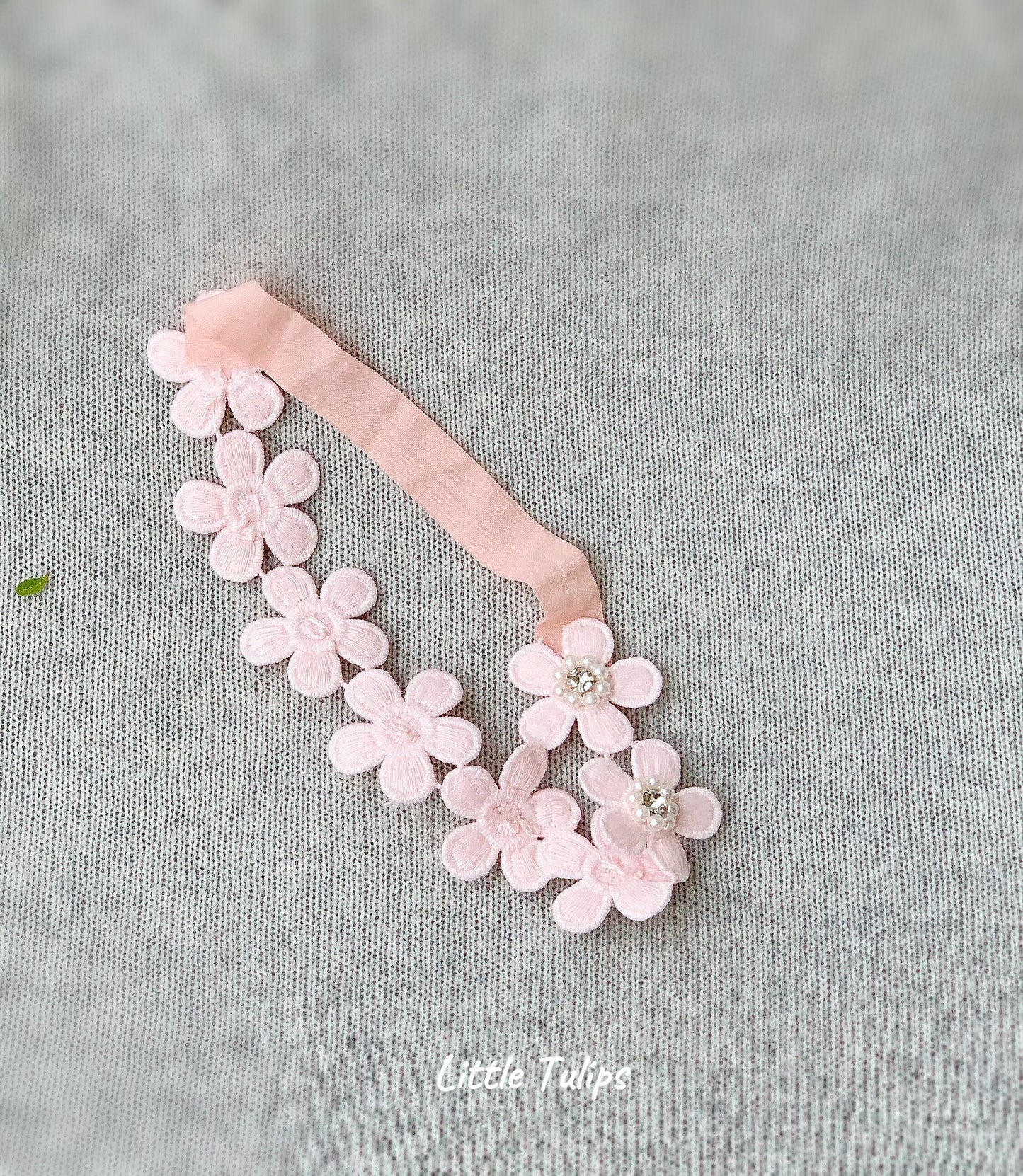 Pink/White Baby Floral Headband