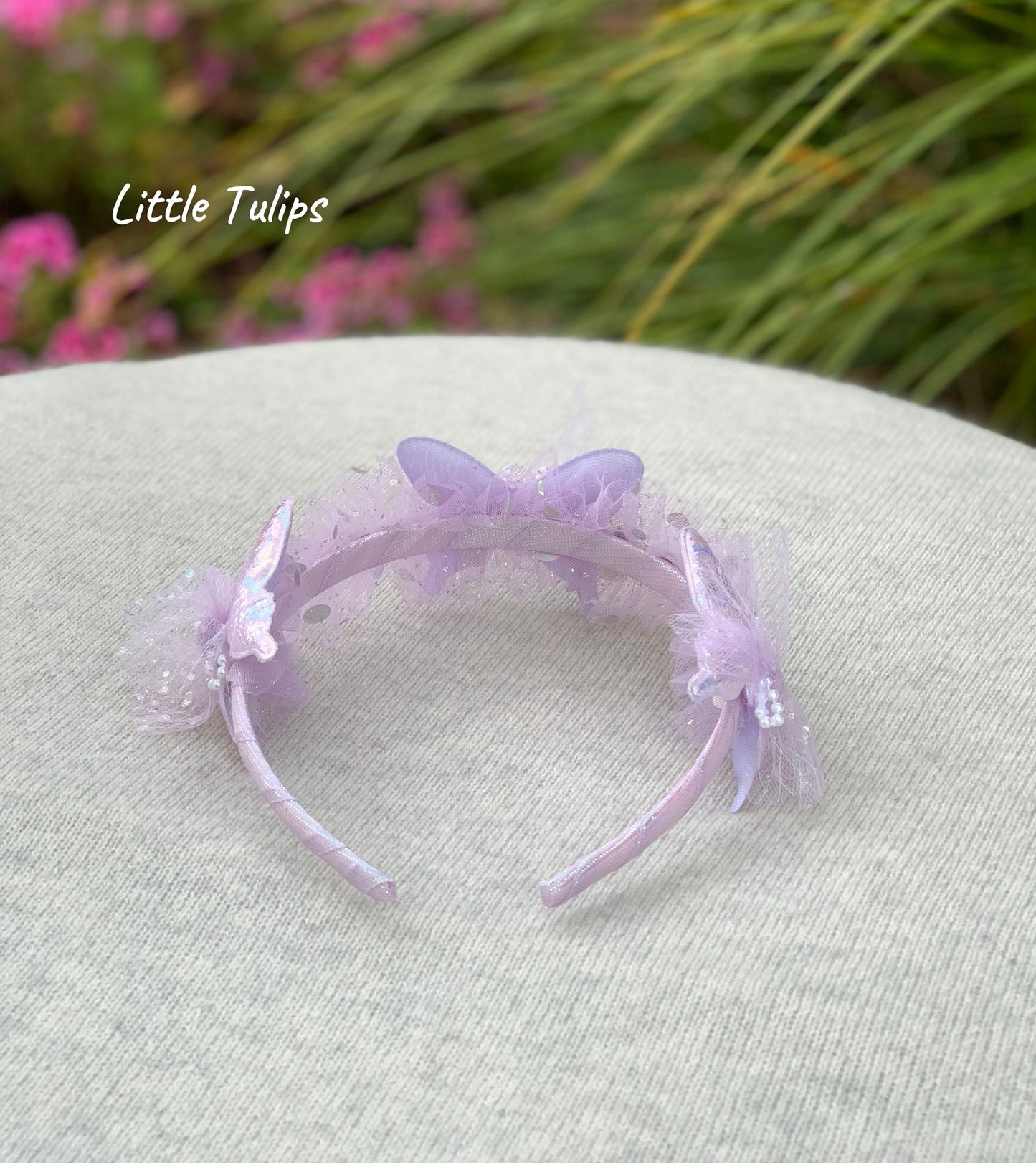 Pink/Purple Butterfly Headband